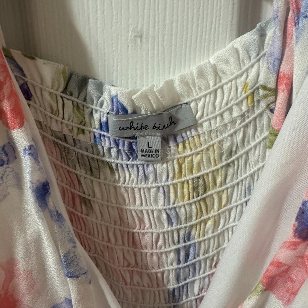 White Birch Floral Dress L NWOT - Picture 3 of 4